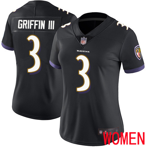 Baltimore Ravens Limited Black Women Robert Griffin III Alternate Jersey NFL Football 3 Vapor Untouchable